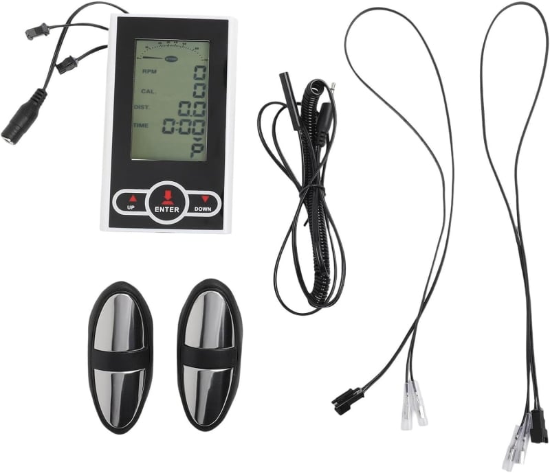 Zhitian Ελλειπτικό Μηχάνημα Γυμναστικής, Μοντέλο Asm-jp059p, Ηλεκτρονική Κατασκευή, Ψηφιακή LCD Οθόνη (42x70 mm), Ακρίβεια 0.01