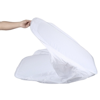 Studio foto compact cu lumină difuză, cort circular, material taftă poliester, fundal flok