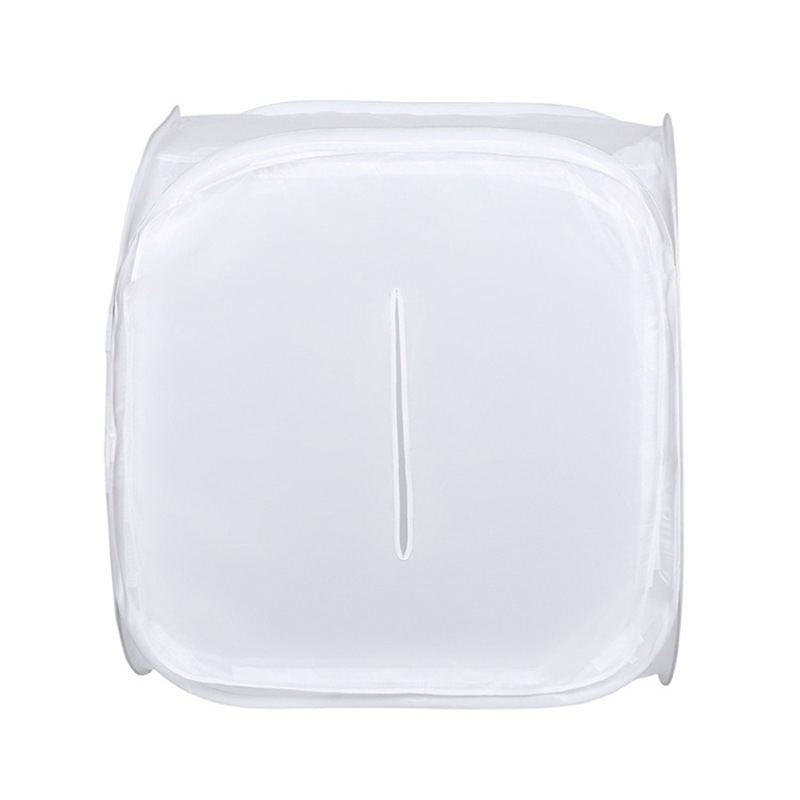 Studio foto compact cu lumină difuză, cort circular, material taftă poliester, fundal flok