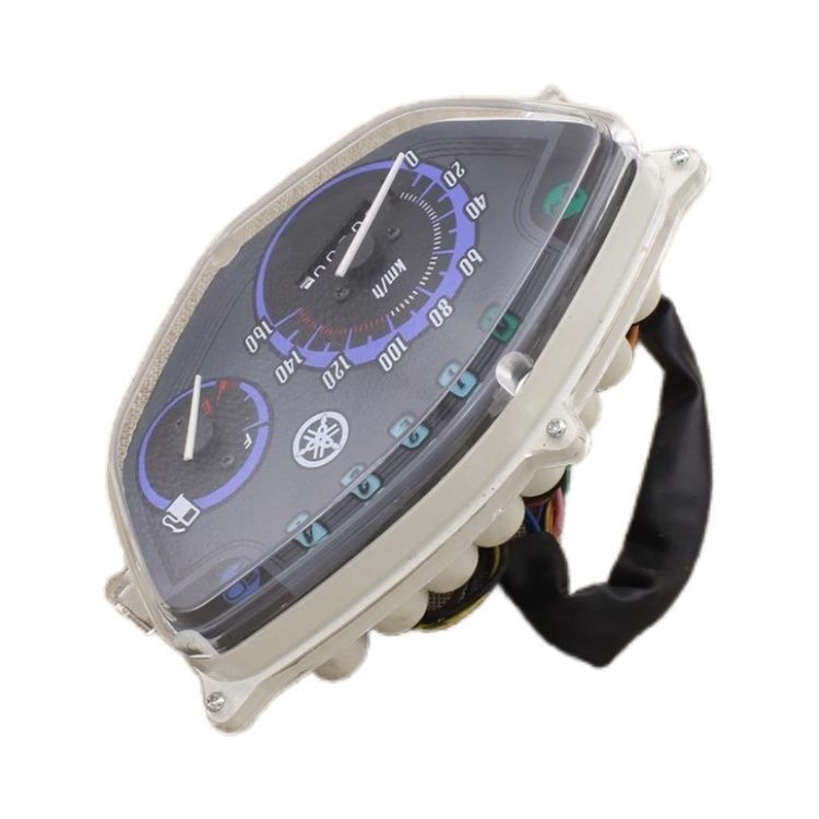 Sastav instrument ploče za Linhai C8 motocikl — odometar i brzomjer, prekidač paljenja, indikatori, rasvjeta instrumenta, model C8, marka Mogelon