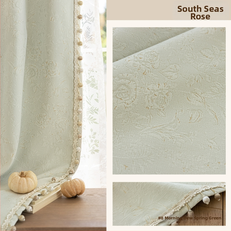 Chenille Nanyang Rose blackout jacquard zavjese za dnevni boravak i spavaću sobu, visokog ranga, lagani luksuz