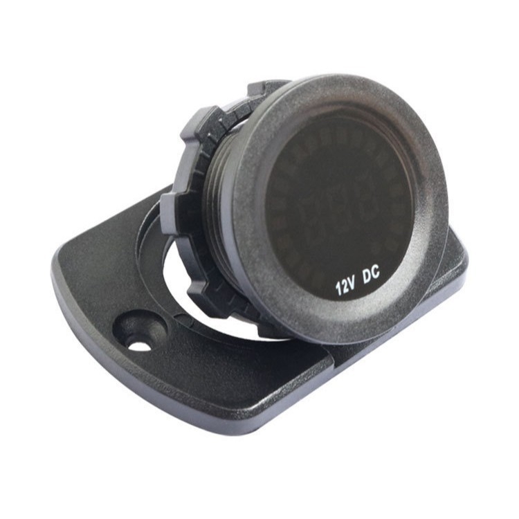 Voltmetru auto cu afișaj LED DC, panou cu o singură cifră, universal 12-24V