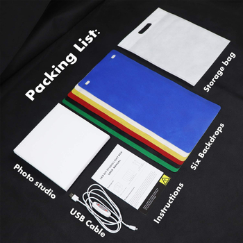 Pozadinsko svjetlo JMO008, PP materijal, dimenzije 40×40×40 cm, težina 1,2 kg, za fotografiranje proizvoda