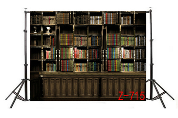 Pânză de fundal pentru streaming cu personalizare disponibilă; Stil: bibliotecă; Brand: Zhuomei digital background cloth