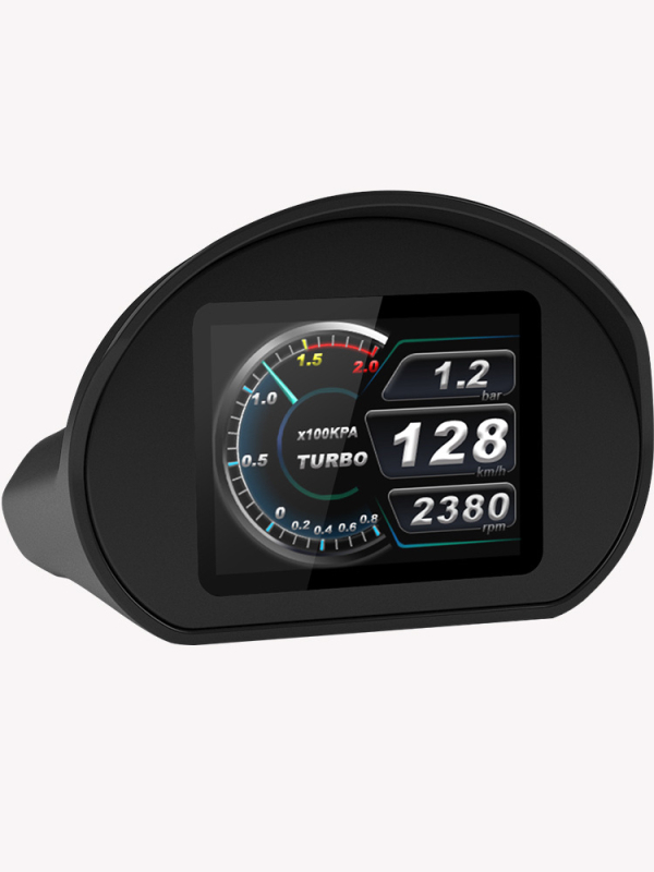 HUD auto cu afișaj cu proiecție și coduri de diagnostic – model tca01; rezoluție 320x240; alimentare prin interfața OBD; intrare: datele mașinii; material PC+ABS; marcă Tuchi'an