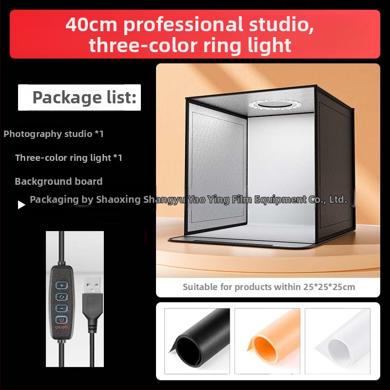 Sklopná štúdiová svetelná krabica pre profesionálnu fotografiu – Oxford látka, model Small Studio, pozadie box