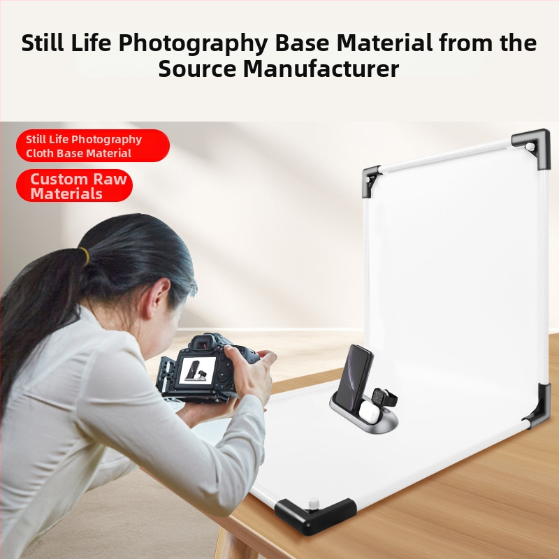Suport de fundal portabil pentru fotografia produselor, cu bază din PVC și hârtie