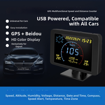 Wollip W01 GPS Beidou merač rýchlosti a najazdených kilometrov, všeobecné použitie, USB napájanie, HUD viacfunkčný, vhodný pre všetky modely