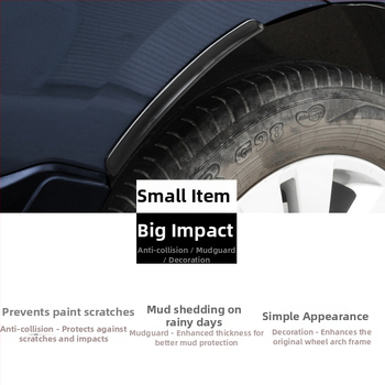 Xiaodao Univerzálna Gumová Protizrážková Páska pre Auto – Lepiaca Bez Vŕtania, Univerzálny Model, Vhodný pre Väčšinu Modelov