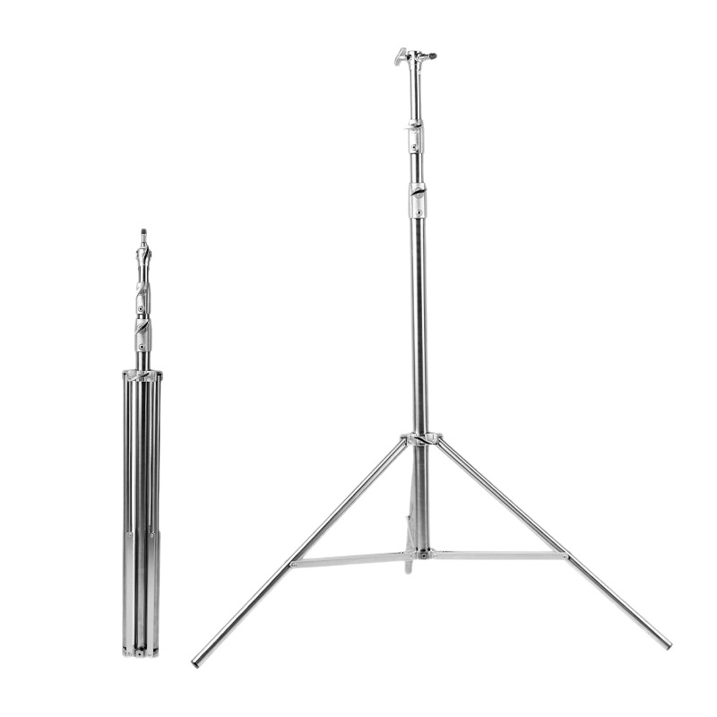 Stativ za fotografiju od nehrđajućeg čelika, 3-sekcijski, promjer cijevi 35/30/25 mm, nosivost 10 kg, težina 2,35 kg