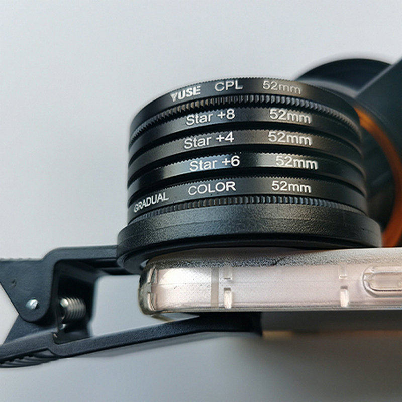 52 mm klip za filter objektiva za pametni telefon, universalno za sve marke, idealno za live fotografiranje nakita, moguć graviranje