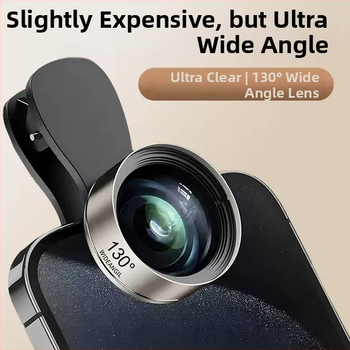 Desnai Externý objektív pre smartfón – širokouhlý objektív na fotografovanie a živé vysielanie, univerzálna kompatibilita s Apple a Huawei