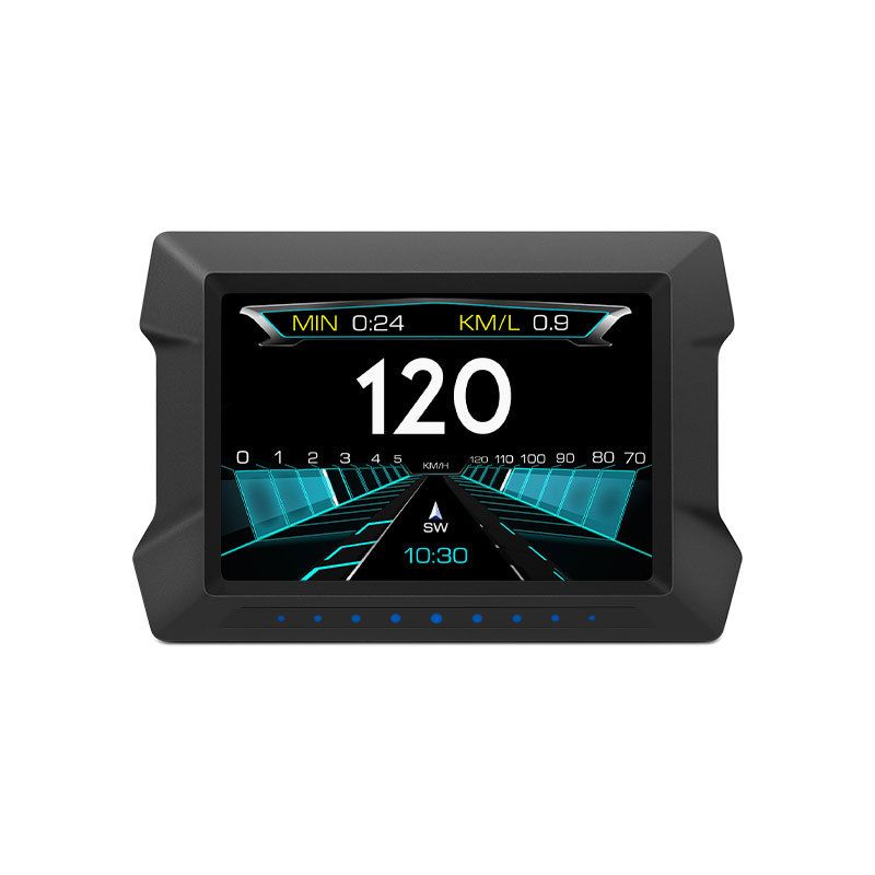Luyang Intelligence Display Head-Up LCD pentru mașină — model P22, Rezoluție HD, Alimentare prin interfața OBD, Intrare OBD+GPS Beidou, Carcasă ABS/PC