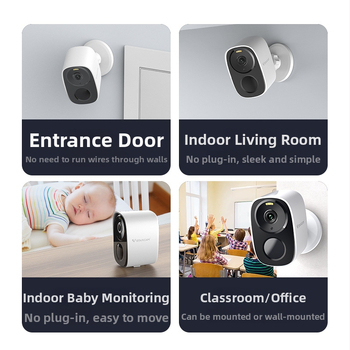 Камера за наблюдение с ниска консумация на енергия, 1080p, 0.005 lx, 4 мм обектив, 10 м инфрачервено разстояние, -10 до 55 °C