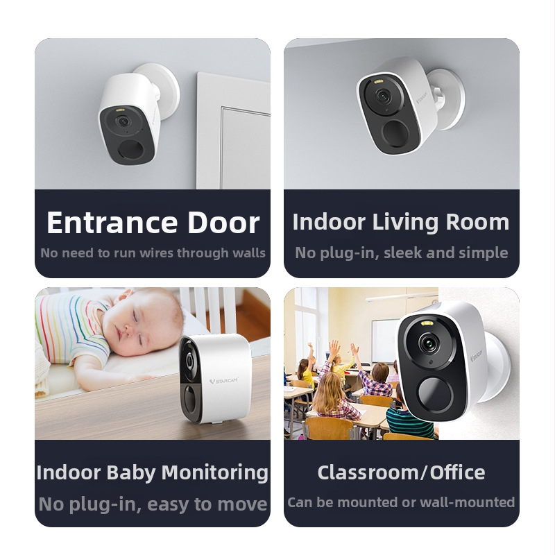 Камера за наблюдение с ниска консумация на енергия, 1080p, 0.005 lx, 4 мм обектив, 10 м инфрачервено разстояние, -10 до 55 °C