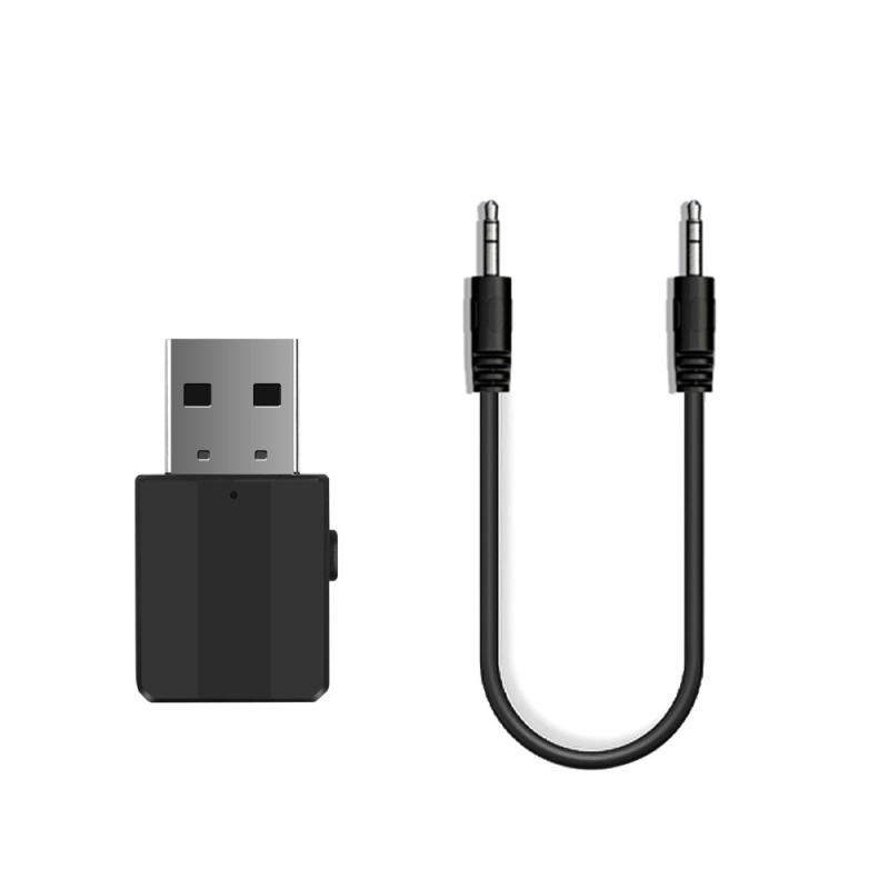 Bluetooth 5.0 USB ήχος δέκτης/εκπομπευτής — 2-σε-1 AUX αντάπτορας, Plug-and-Play, 2,4 GHz, εμβέλεια έως 20 m