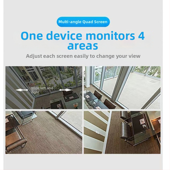 360° Панорамна AI камера, безжична Wi‑Fi свързаност, HD видео, нощно виждане, дистанционно наблюдение