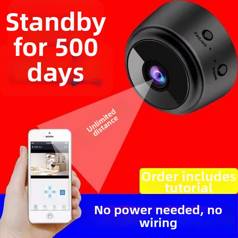 Domáca bezdrôtová kamera s HD nočným videním, inštalácia bez nástrojov a bez káblov