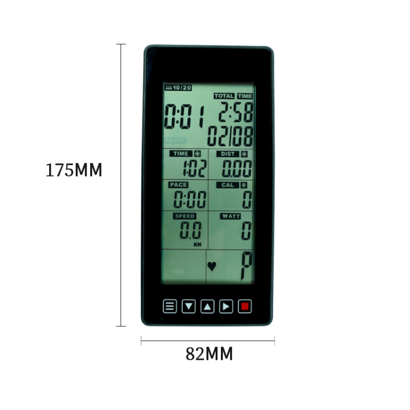 Zhitian Sm-jp014 Konzol álló kerékpárhoz és elliptikus géphez, szívritmus-kijelzővel, képernyő-kijelzéssel, 9999-es számláló