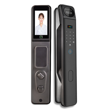 Έξυπνο λουκέτο πόρτας με δακτυλικό αποτύπωμα και αναγνώριση προσώπου, βίντεο-ενδοεπικοινωνία, μοντέλο D2r-t, αποθήκευση 100 αποτυπωμάτων, σάρωση σε κάτω από 0,5 s, >100000 κύκλοι ξεκλειδώματος, θερμοκρασία -35°C έως 75°C