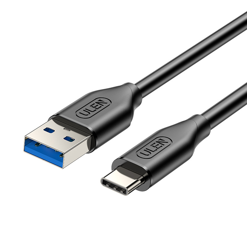 Кабел USB-A към USB-C: USB 3.2, 10Gbps, PD 60W бързо зареждане, меден проводник, за мобилни телефони, компютри и таблети
