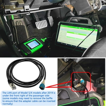 Tesla Model 3-hoz diagnosztikai adapterkábel — Kábel; Modell: Diagnostic Adapter Cable for Tesla; Cikkszám: XL25062307; Detektáló rendszer: Automotive Fault Detector.