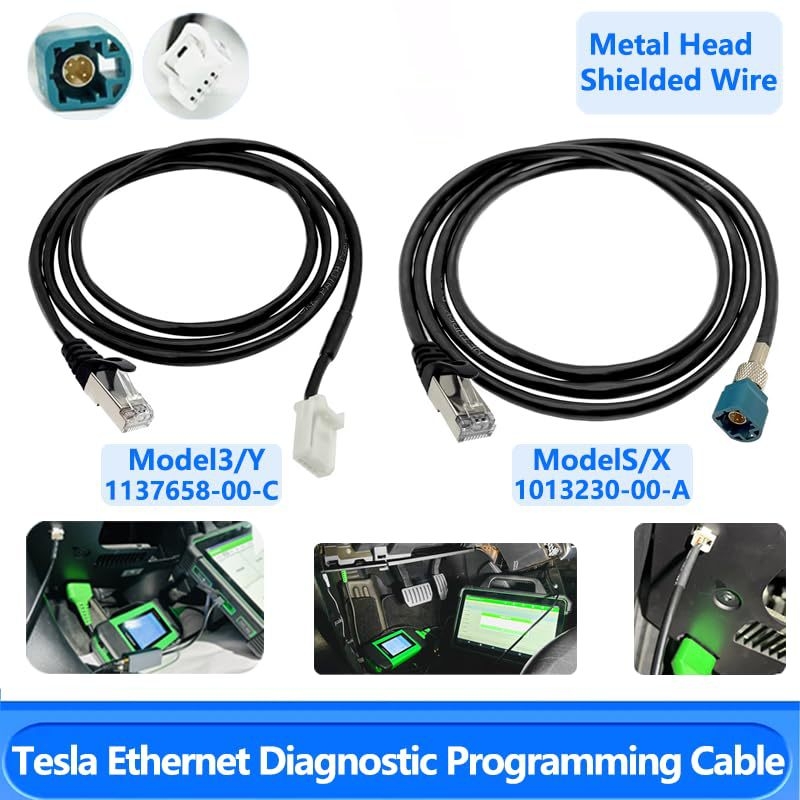Tesla Model 3-hoz diagnosztikai adapterkábel — Kábel; Modell: Diagnostic Adapter Cable for Tesla; Cikkszám: XL25062307; Detektáló rendszer: Automotive Fault Detector.