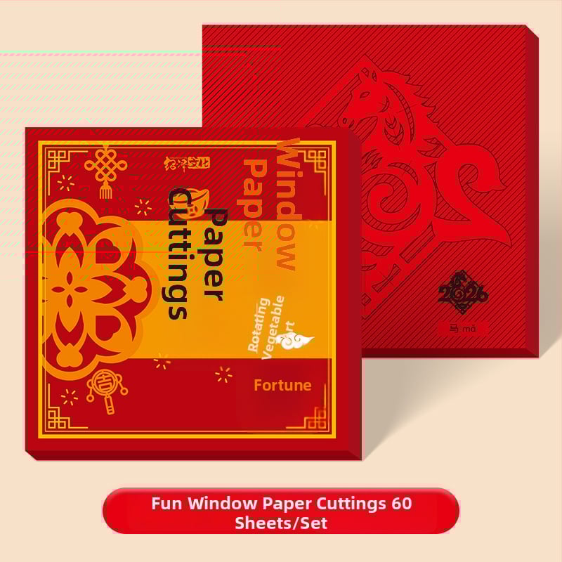 DIY διακοσμητικό παραθύρου από χαρτί – Πρωτοχρονιά, ευχές 2026 Έτος Αλόγου; Υλικό: Χαρτί; Μάρκα: Shaoze Culture; Δώρο: Κατάλληλο ως προσωπικό δώρο