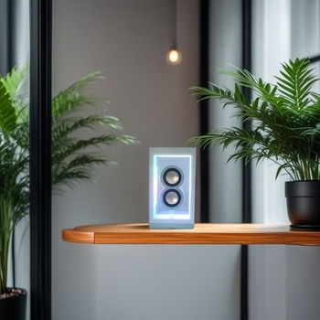 Prozračni kućni Bluetooth zvučnik s 2 zvučnika, Bluetooth 5.3, 13W, raspon frekvencija 100 Hz–20 kHz, ugrađena baterija 800–1000 mAh