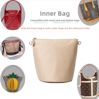 Cilindrična unutarnja organizacijska torbica za bucket bag – kozmetička torbica sa zatvaračem