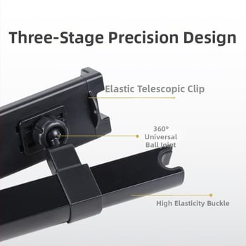 Βάση κινητού για το πίσω κάθισμα αυτοκινήτου, διπλή θήκη, αναδιπλόμενη, αντιδονητική (πλαστικό, εγκατάσταση σε όχημα)