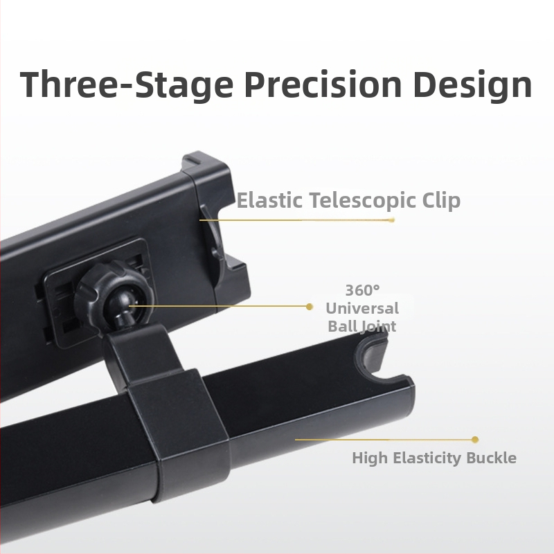 Βάση κινητού για το πίσω κάθισμα αυτοκινήτου, διπλή θήκη, αναδιπλόμενη, αντιδονητική (πλαστικό, εγκατάσταση σε όχημα)