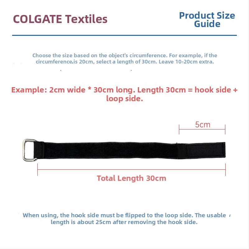 Velcro veza za kablove i pakiranje — 50% najlon + 50% poliester; mješavina: najlon i spandeks; Marka: Come on; Primjena: kablovi, pakiranje, skladište, medicinski materijali