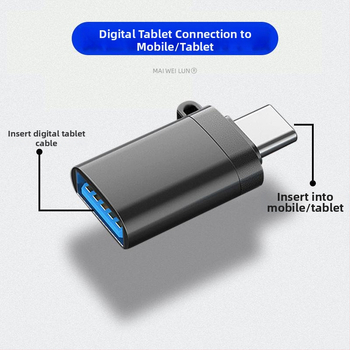 OTG USB 3.0 Type-C adapter za Android uređaje; kompatibilan s USB flash pogonima, tabletima i prijenosnim računalima.