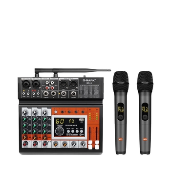 4-καναλικός μίκτης ήχου για εξωτερικές παραστάσεις με εγγραφή OTG και συμβατότητα με PC και κινητό τηλέφωνο