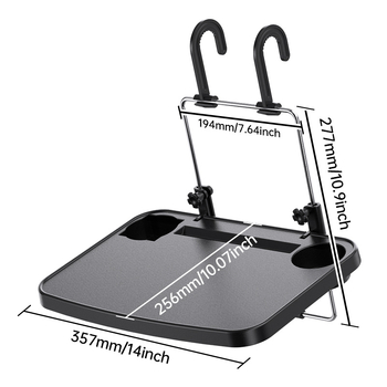 Αναδιπλούμενο τραπεζάκι αυτοκινήτου για πίσω κάθισμα – καθολική εφαρμογή, πλαστικό, εγκατάσταση στον τοίχο, Shunwei