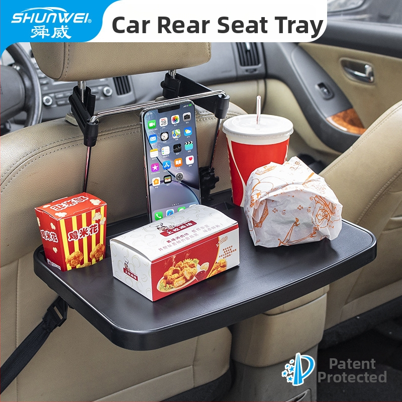 Sklápací stolík na zadné sedadlo auta – univerzálny, plastový, nástenná inštalácia, Shunwei