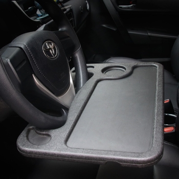 Auto stolni stol s držačem za volan, držačem za prijenosno računalo i skladišnim regalom