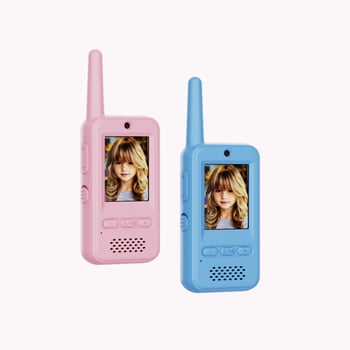 VOCH E08 Walkie-Talkie video pentru copii, cu display, baterie 650 mAh, rază până la 1,5 km, anti-interferențe