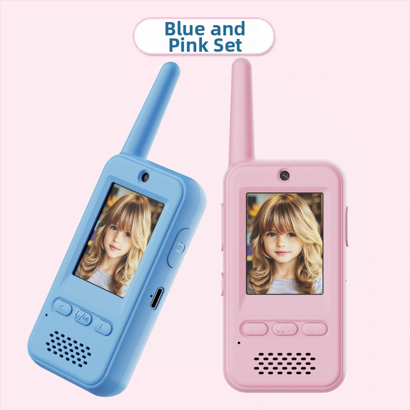 Dječji walkie-talkie s video pozivom, interakcija roditelj-dijete, bežična dugotrajna komunikacija, mini telefon za dječake i djevojčice