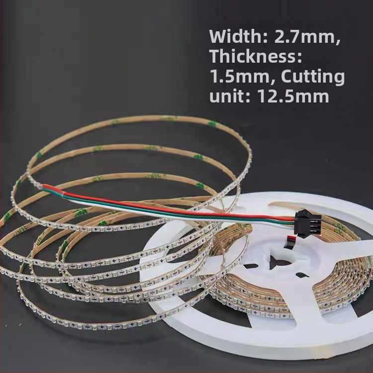 RGB Phantom LED pás pre auto, 160 LED, 0807, 5V, vstavaný IC, diaľkové ovládanie