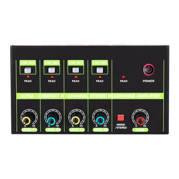 DJ mixér, 4-kanálový stereo mixér, 4 vstupy-1 výstup, Shengyue Kumai MiNi-LIJI