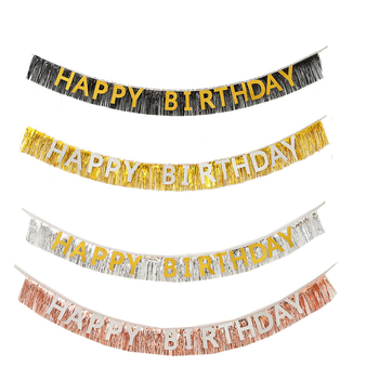 Helyszíni dekorációs kellék - műanyag feliratos banner háttér gyerekek születésnapi partijára