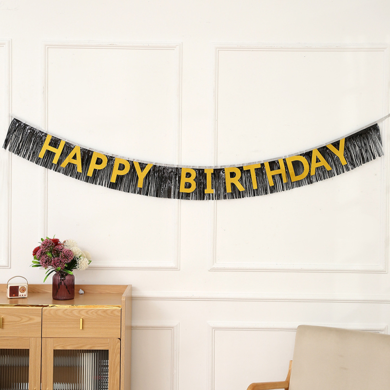 Helyszíni dekorációs kellék - műanyag feliratos banner háttér gyerekek születésnapi partijára