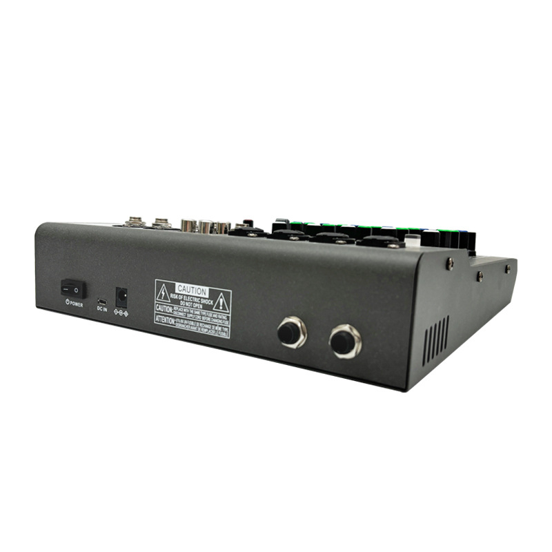 Dx-06DSP επαγγελματικός ψηφιακός μίκσερ με ενσωματωμένο ενισχυτή για οικιακό καραόκε, εγγραφή USB σε υπολογιστή και ενισχυτής βιντεοδιάσκεψης