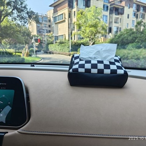 Θήκη χαρτοπετσετών αυτοκινήτου από δέρμα και πολυεστέρα, προσαρμόσιμη, διακόσμηση εσωτερικού αυτοκινήτου