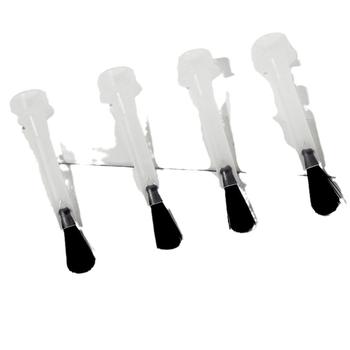 Feather комплект сменяеми глави за четка за гел лак – професионален пластмасов комплект за маникюр, нетно съдържание 100