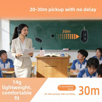 Bezdrôtový kondenzátorový mikrofónový systém s indikáciou stavu batérie, kardioidný pre konferencie, model LSP101