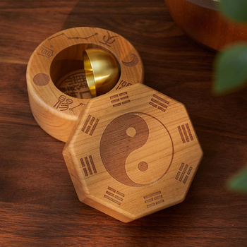 Clopot de ușă din mahon – pandantiv, cadou pentru nuntă, zi de naștere, casă nouă