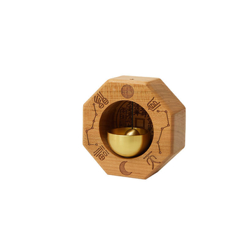 Clopot de ușă din mahon – pandantiv, cadou pentru nuntă, zi de naștere, casă nouă